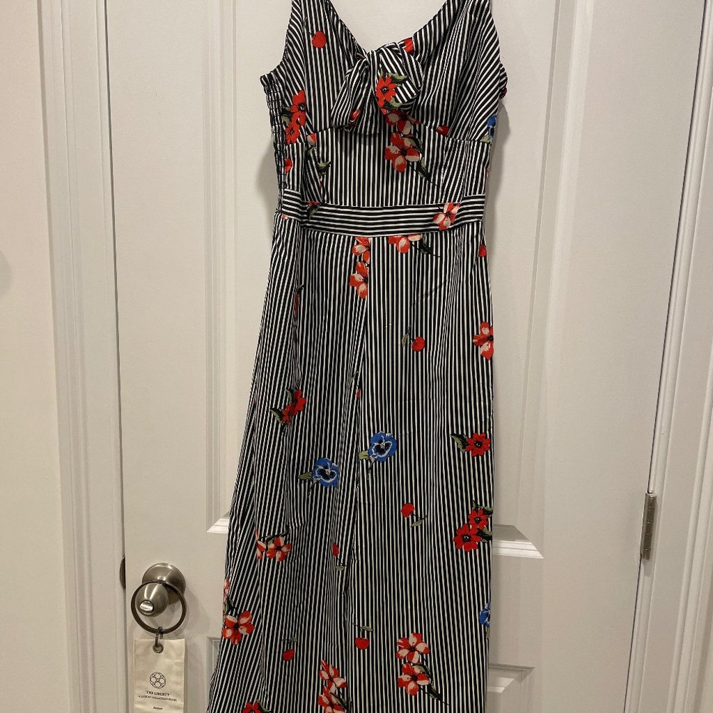 Floral Striped Jumpsuit